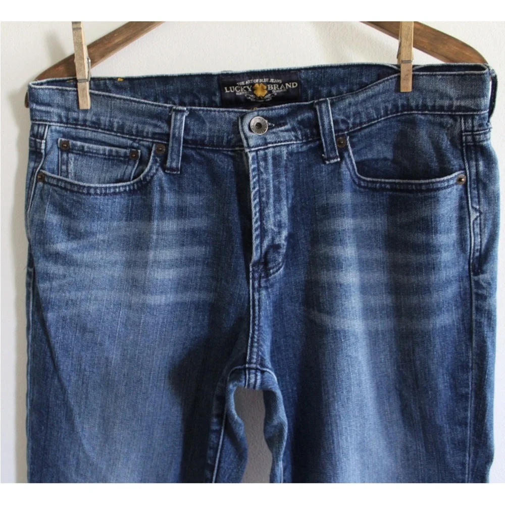 Lucky Brand Vintage Sweet N Low Cropped Jeans 10 30 Preowned - Picture 2 of 8